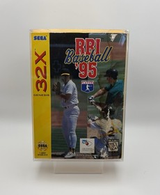 RBI Baseball '95 (SEGA 32x) Authentic Complete in Box W/ Manual Tested