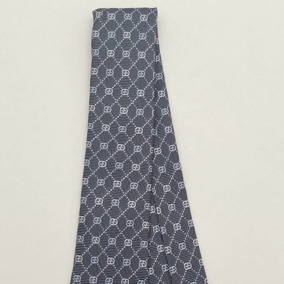 GUCCI Tie Silk GG Pattern Interlocking Logogram A… - image 8