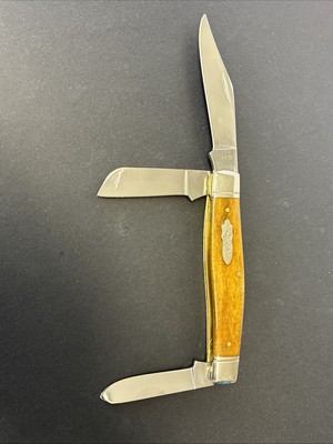 Case xx Knive Large Stockman 3 Blade Smooth Antique Bone 6375 SS