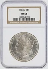 1884-O Morgan Silver Dollar NGC MS64 S$1 New Orleans Minted No Reserve