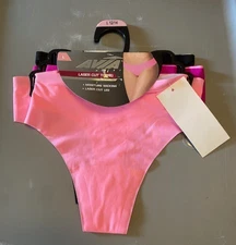 Avia Women's Laser Cut Thong 3-Pack Panties L 12-14