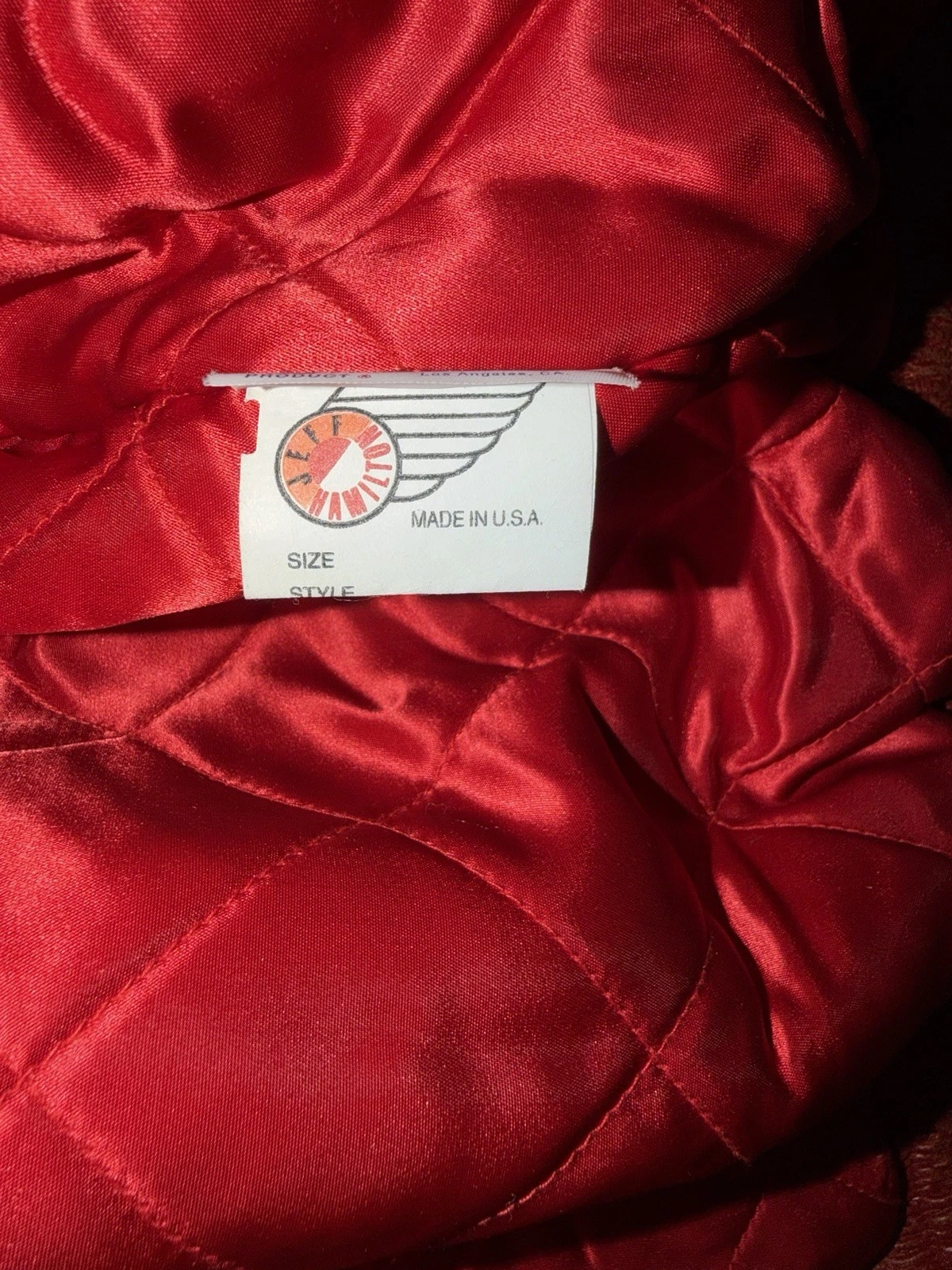 New RARE JH Design Jeff Hamilton 1993 Chicago Bulls Leather Wool Satin Jacket !! - product detail image 10