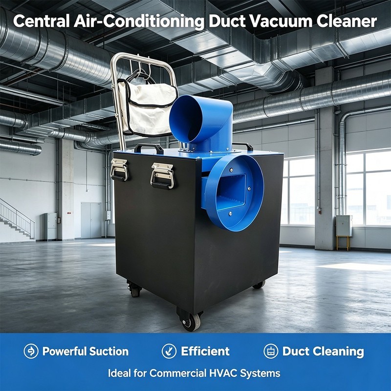 220V Industrial Air Duct Dust Collector Dust Cleaner Extractor w/110V Transform