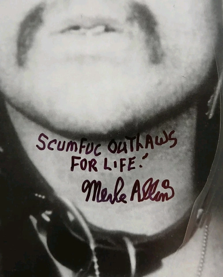 G.G. Allin & The Murder Junkies Freaks, Album Hand Signed Merle Allin Rare Foto 3 de 4