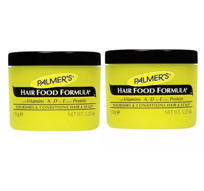2x Palmer's Hair Food Formula Jar natural gloss of dull hair soften hair 150g