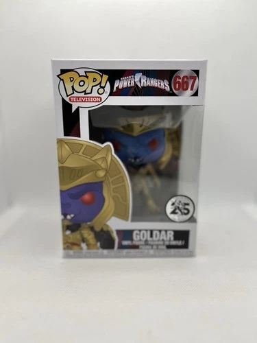 2018 Funko POP! Television Power Rangers Goldar #667 25th Anniversary Vaulted