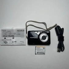 Fujifilm FinePix J28 10.2MP Digital Camera Tested + Charger, Battery, Guide