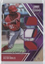 2017 Panini Elite Extra Edition Triple Materials Purple 1/25 Victor Robles s1i