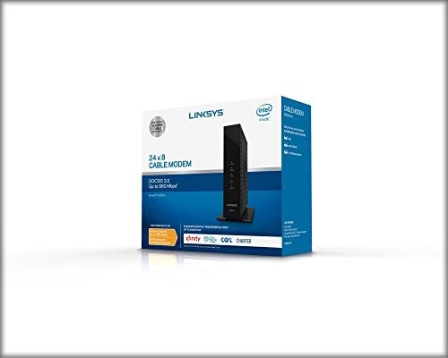 LINKSYS HIGH SPEED DOCSIS 3.0 24X8 CABLE MODEM CM3024 - NO WIFI - Image 4 of 4