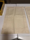 Set 4 New Ecru Linen Napkins 18” & 4 Placemats  12” x 18”with Hemstitch Borders — photo 1