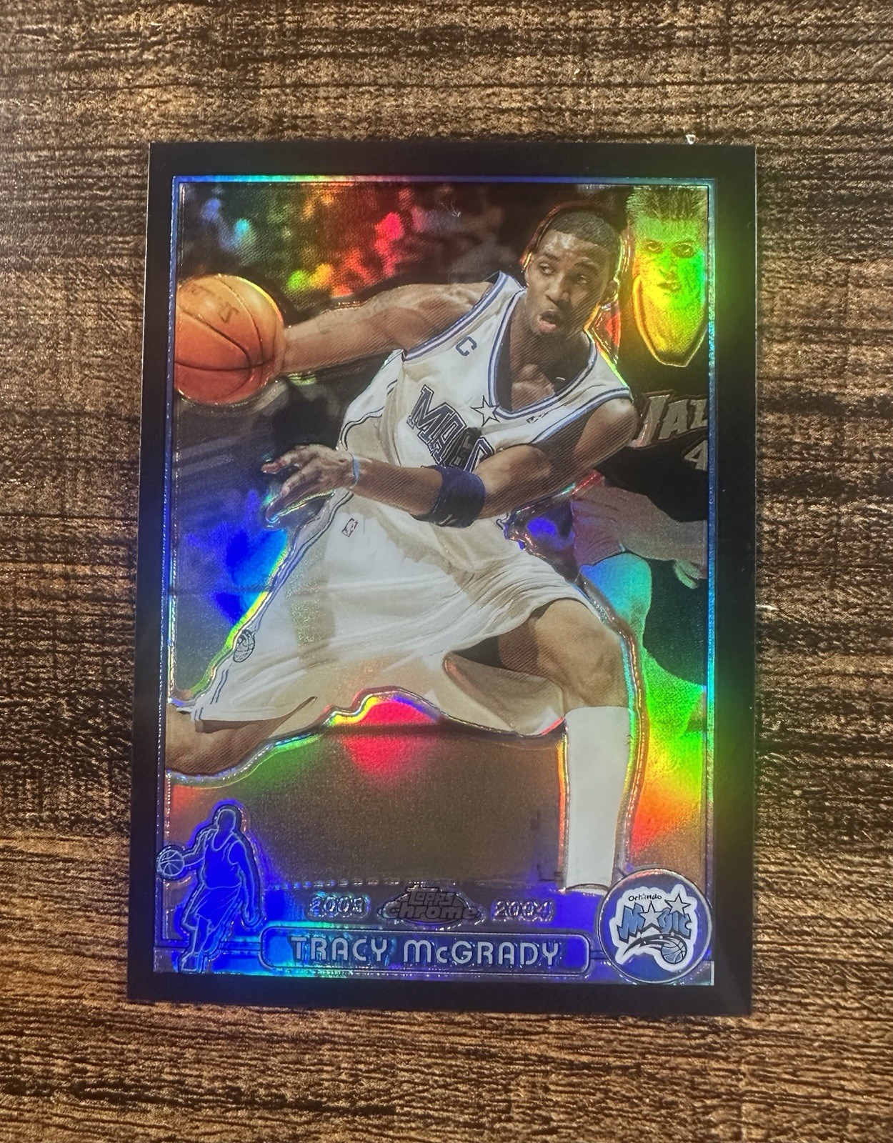 2003-04 Topps Chrome Tracy McGrady Black Refractor 465/500 Orlando Magic
