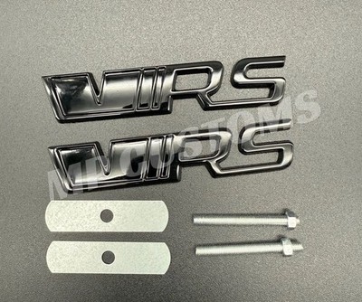 VRS Black Glanz Front & Heck Emblem Kühlergrill Heckklappe -