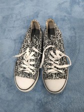 Leo's Black/White Adult 7F Full Sole Hip Hop Street Dancer Lo Sneakers