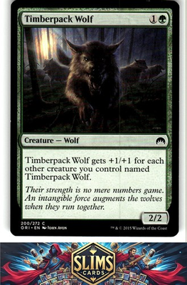 #ad #ad Magic the Gathering MTG Magic Origins Timberpack Wolf #200 Buy 2 Get 1 $1.69