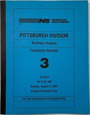 Norfolk Southern Pittsburgh Div, Northern Reg...