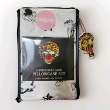 NEW Ed Hardy 2 Piece Standard Pillowcase Set ...
