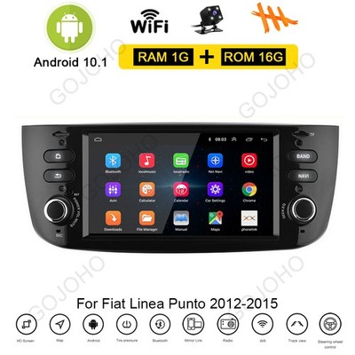 Car Radio Stereo For Fiat Linea Punto EVO 2012-2015 Multimedia GPS Navigation BT
