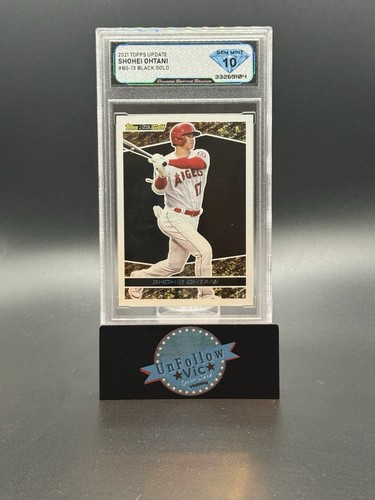 2021 Topps Update #BG-13 Shohei Ohtani Black and Gold - Gem Mint 10
