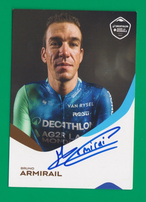 CYCLING cycling card BRUNO ARMIRAIL team DECATHLON AG2R signed