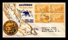 US COVER CALIFORNIA STATEHOOD CENTENNIAL FDC SCOTT 997 BLOCK OF 4