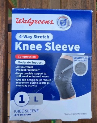 Walgreens Knee Sleeve with 4-Way Stretch Large