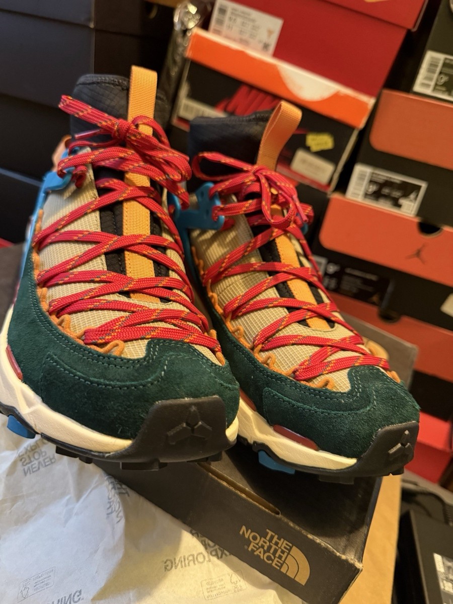 The North Face Mens Taraval Peak Hiking Shoes Olive Green Orange Size 11.5 Men main image 4