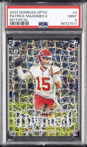 2023 PANINI DONRUSS OPTIC MYTHICAL #3 PATRICK MAHOMES II PSA 9
