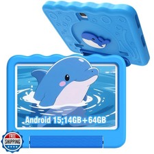 Tablet Bambini 10'' Android 15 Tablet per Bambini 14(6+8) GB 64GB Octa-Core CPU, a
