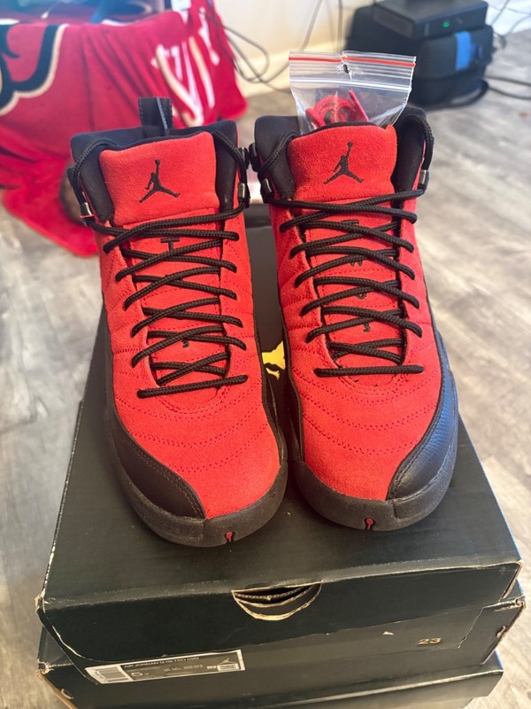 Size 5 (GS) - Jordan 12 Retro Mid Reverse Flu Game