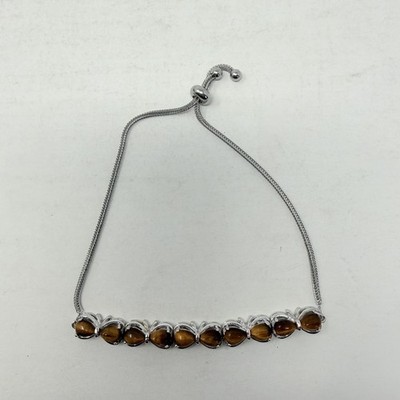 Shop LC Karis Collection South African Tigers Eye Bolo Bracelet Adjustable 5460