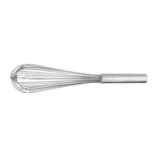 CRESTWARE PW12 Whip,12 in L,Silver Handle 44F721