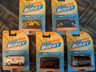 Lot of 5 Jada Toys Punch Buggy Slug Bug Volkswagen T1 Beetle Diecast 2022 1/64