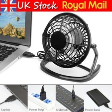 Mini USB Desk Fan Small Quiet Personal Cooler USB Powered Portable Table Fan UK
