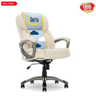 Garret Executive Office Chair, Ergonomic Mid-Back with Lumbar Support, Semi-P...