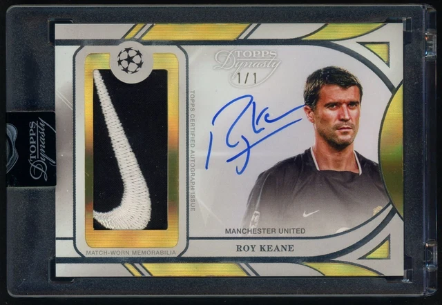 2024-25 Topps Dynasty UCC Soccer Roy Keane Match-Worn Nike Brand Patch AUTO 1/1