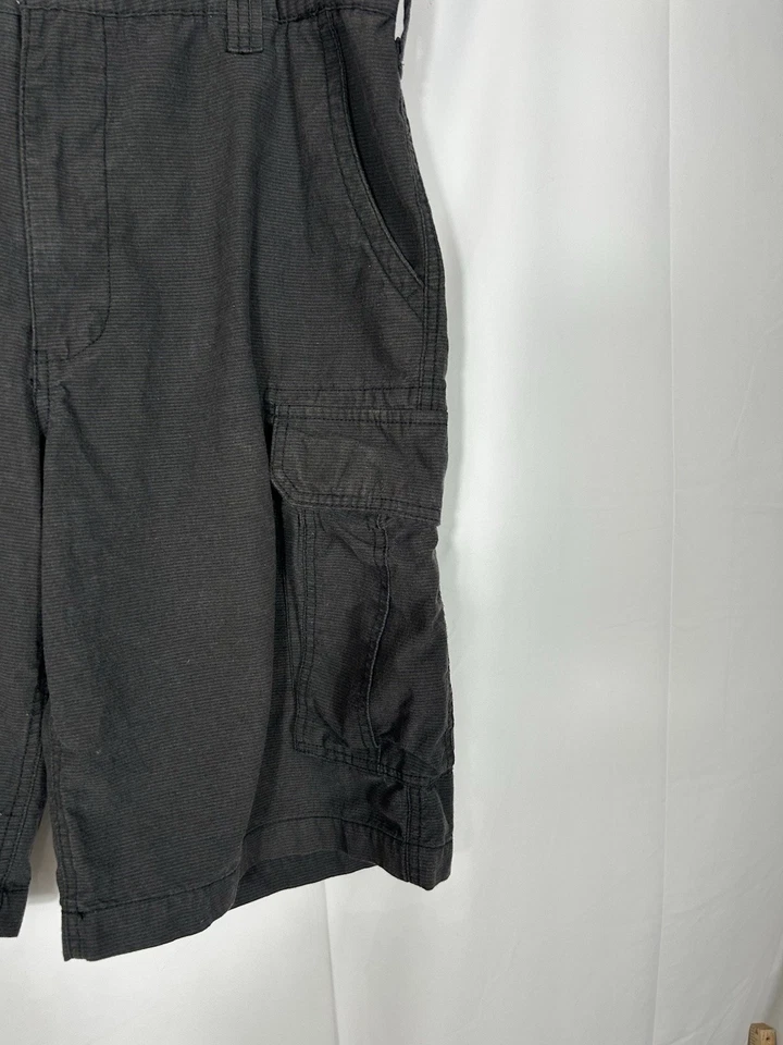 Vintage OTB Mens Cargo Shorts Size 36 Black Y2K Distressed Baggy Skater Grunge - Image 3 of 4