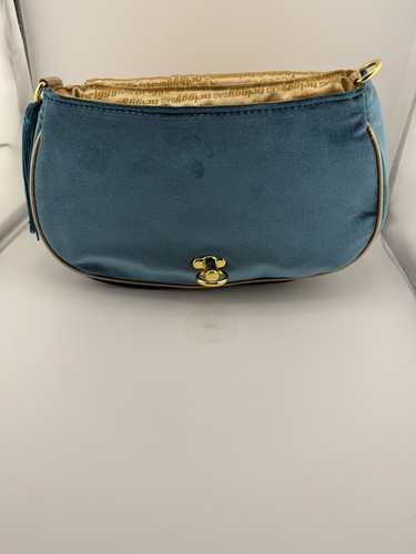 Borsa Twiggy London in velluto con strass colorati abbellimenti teal - Foto 9 di 13