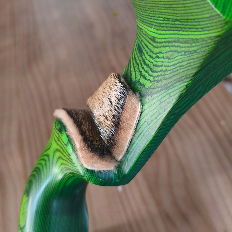 Archery Mink Fur Arrow Rest Adhesive Recurve Longbow Shooting Practice Hunting - Image 3 of 4