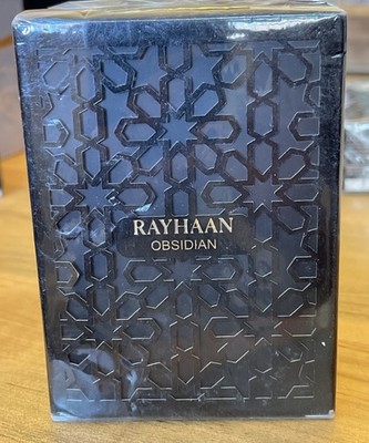 RAYHAAN OBSIDIAN EAU DE PARFUM FOR MEN 3.4 oz 100 ml New In Sealed Box