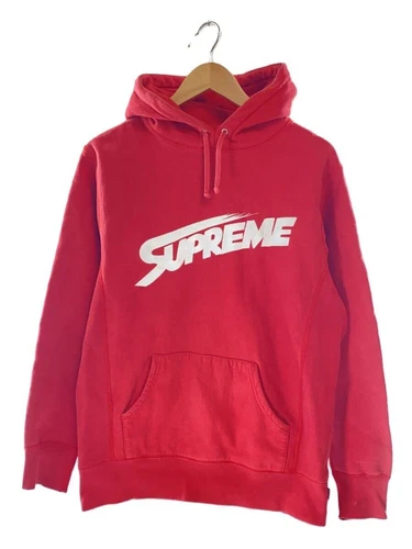 Felpa Supreme con cappuccio M cotone ROSSO usata