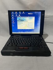 Vintage IBM ThinkPad 760ED Floppy  CD Drive Pentium CPU Windows 95 READ 