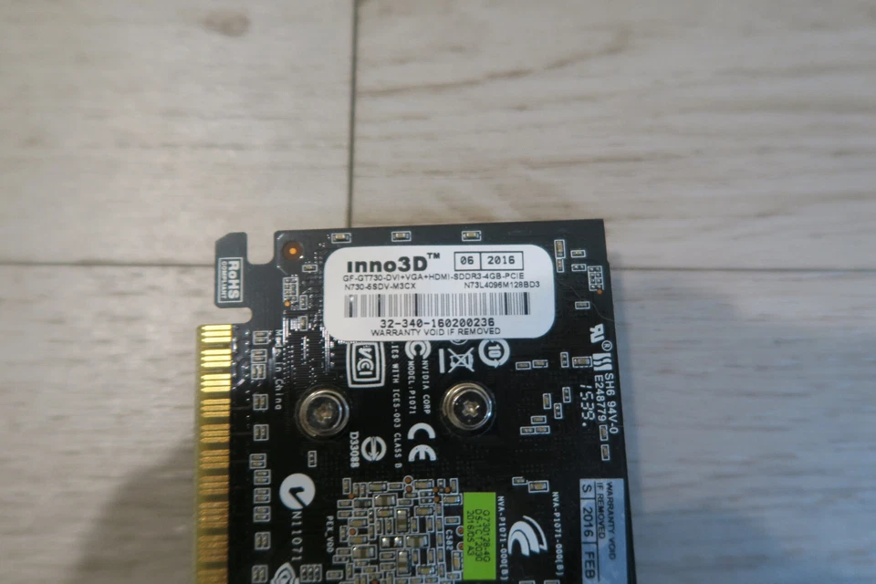 INNO3D NVIDIA GF-GT730 HDMI DVI VGA GDDR5 4GB PCIE VIDEO CARD - Image 4 of 4
