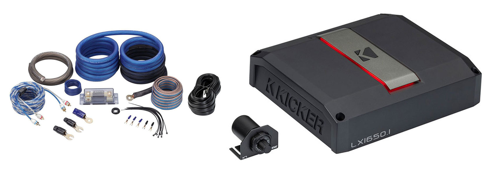 Автомобильный моноусилитель Kicker 51LX16501 мощностью 1650 Вт с Smart Bass Комплект проводов усилителя LX16501 10969000₽