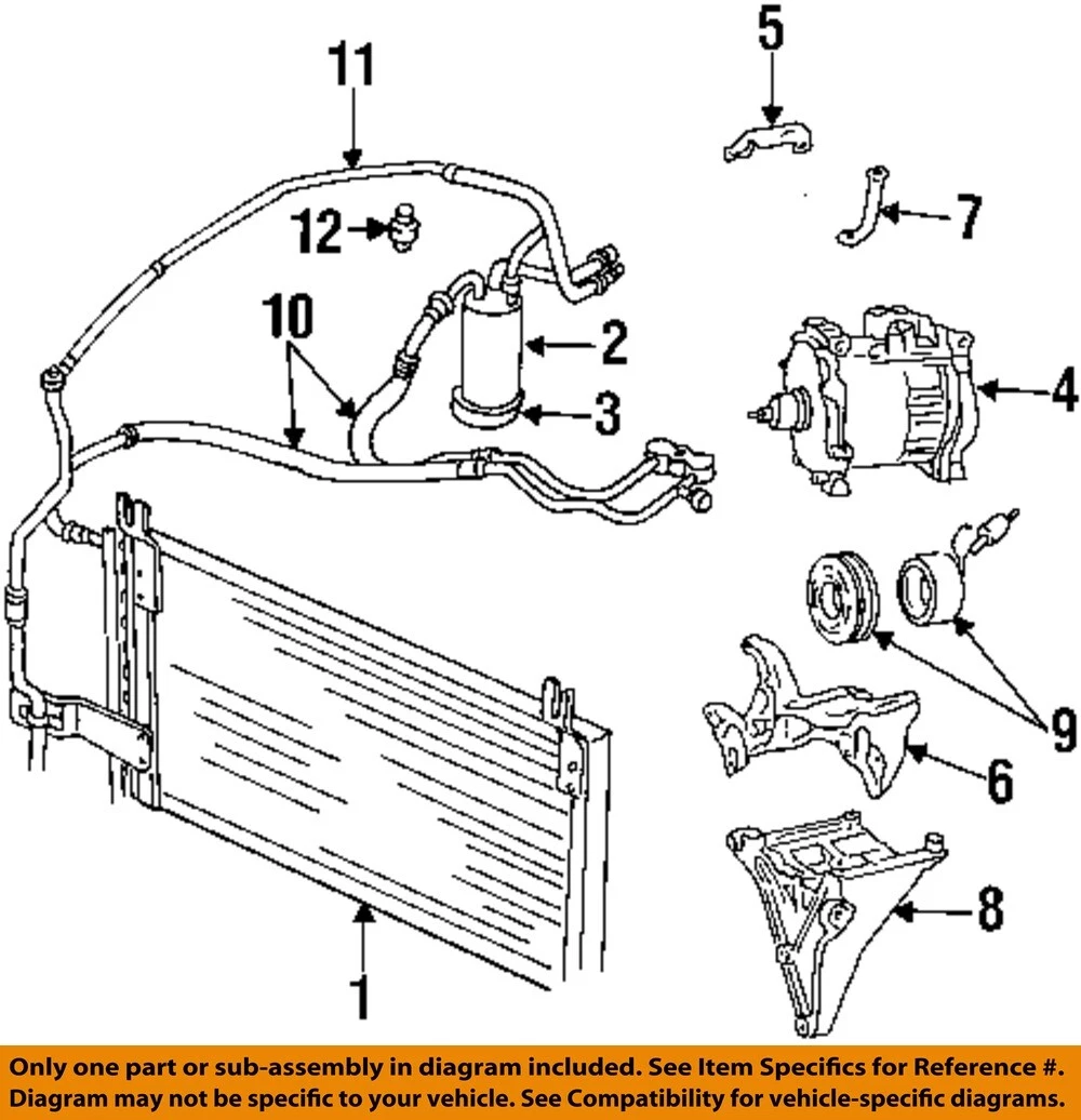 CHRYSLER OEM 1994 Ram 1500 Condenser, Compressor Lines-Dehydrator  