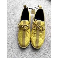 J Crew AA528 NIB Men's Size 9 Men's Quilted Chore Slippers in Rich Gold Yellow
