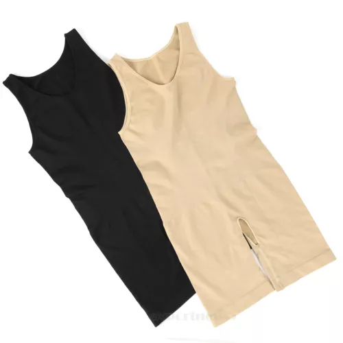 Herren Schlankheitsunterwäsche Bauchkontrolle Body Shaper Hi-Kompression Skinny Body - Bild 5 von 26