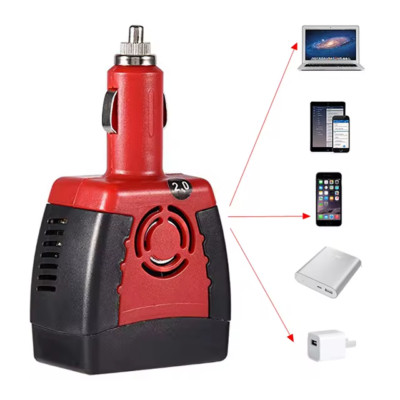 150W Car Power Inverter Laptop Phone Charger DC12V to AC110V Adapter + USB 5V RV