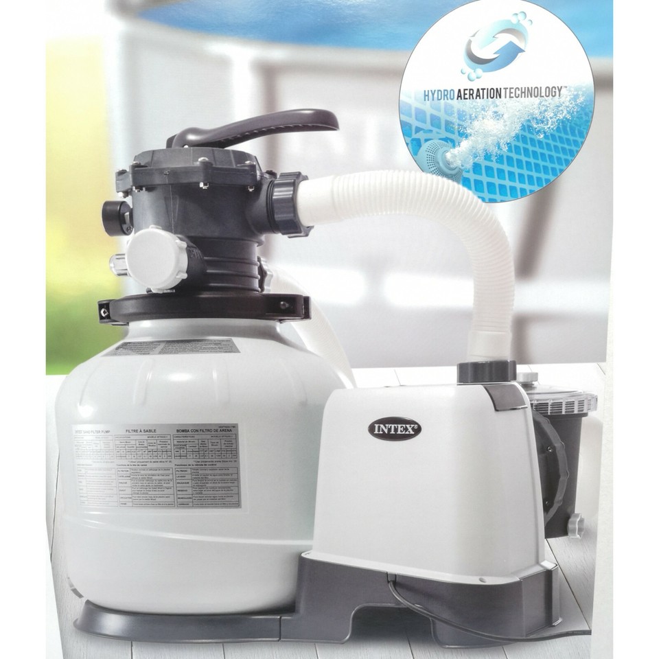Intex 26648 Krystal Clear 2800 GPH Above Ground Swimming Pool Sand