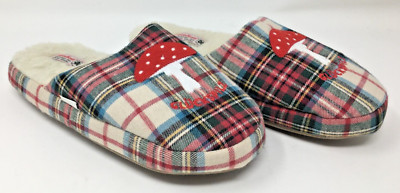 NIP Adelheid Gluckspilz Lucky Mushroom Plaid Slippers W8 EU3839 w/Box