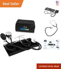 Professional Adult Size Blood Pressure Kit - Stethoscope - Leatherette Case